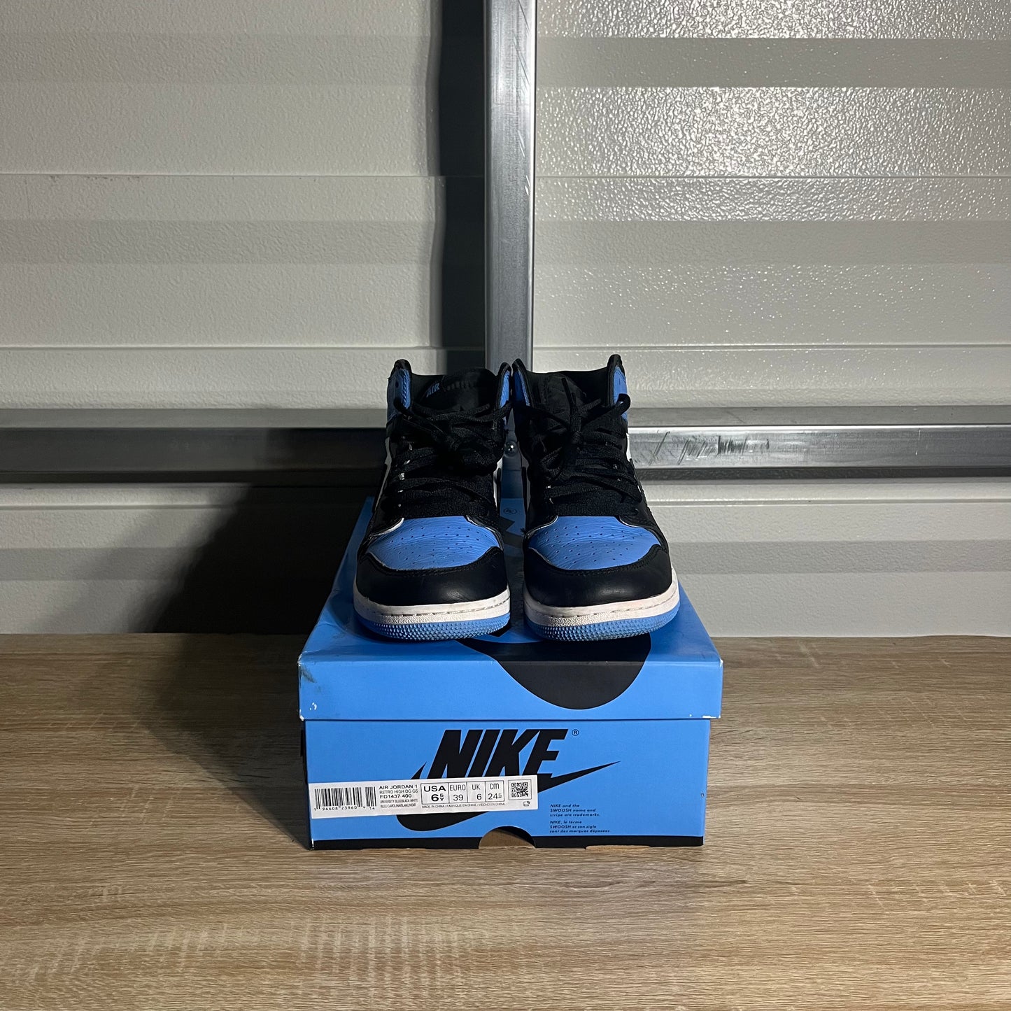 Size 6.5Y - AJ 1 Retro High University Blue UNC Toe