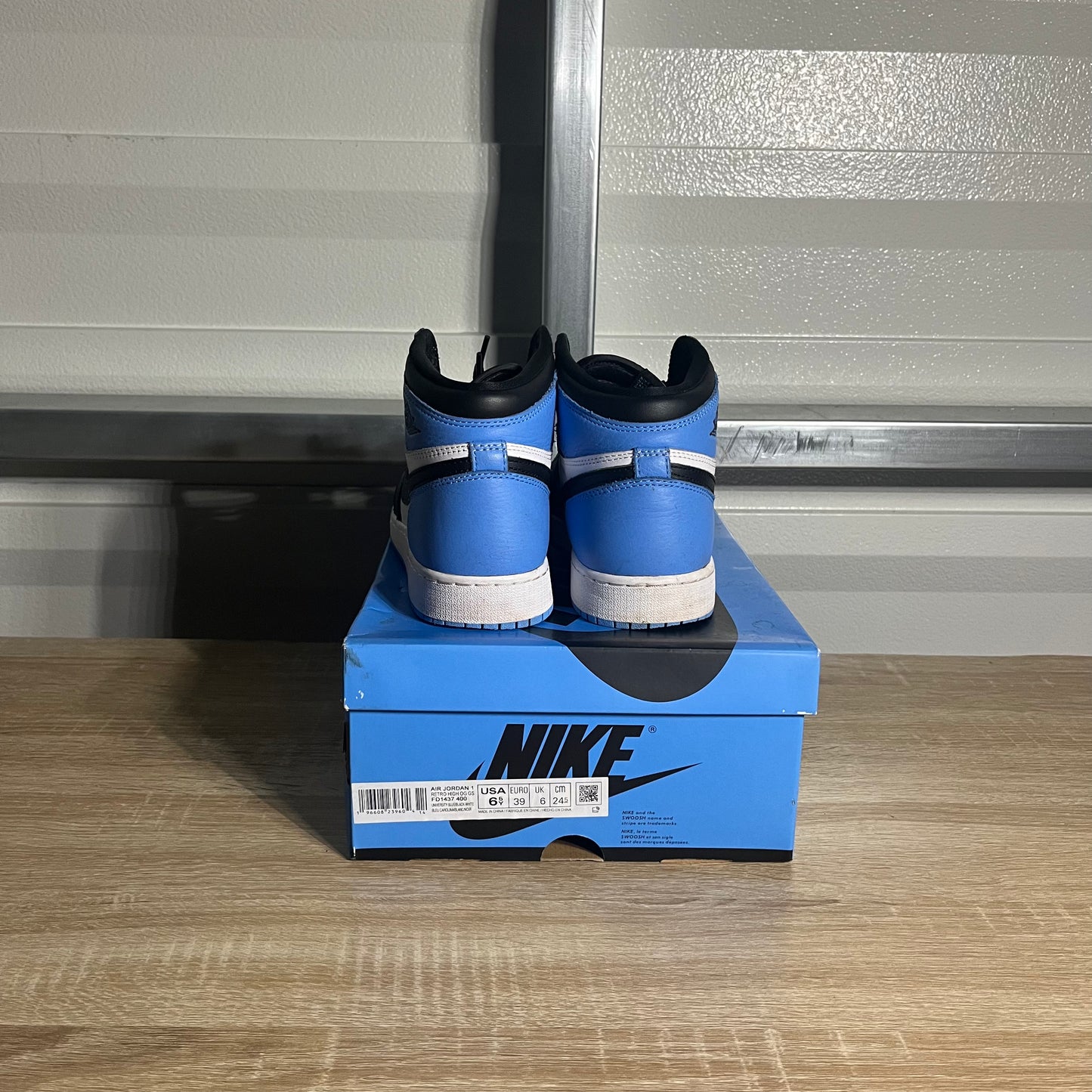 Size 6.5Y - AJ 1 Retro High University Blue UNC Toe