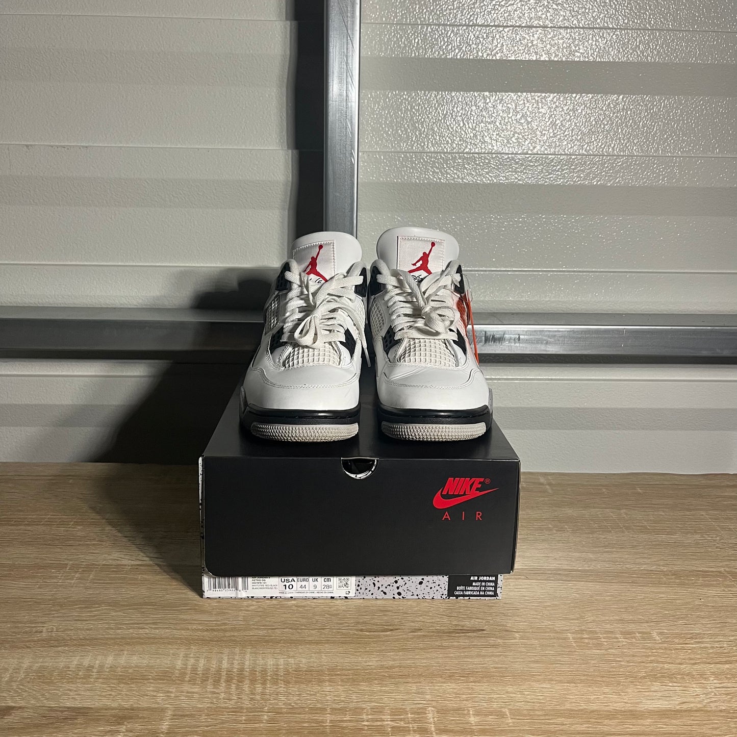 Size 10 - AJ 4 Retro White Cement