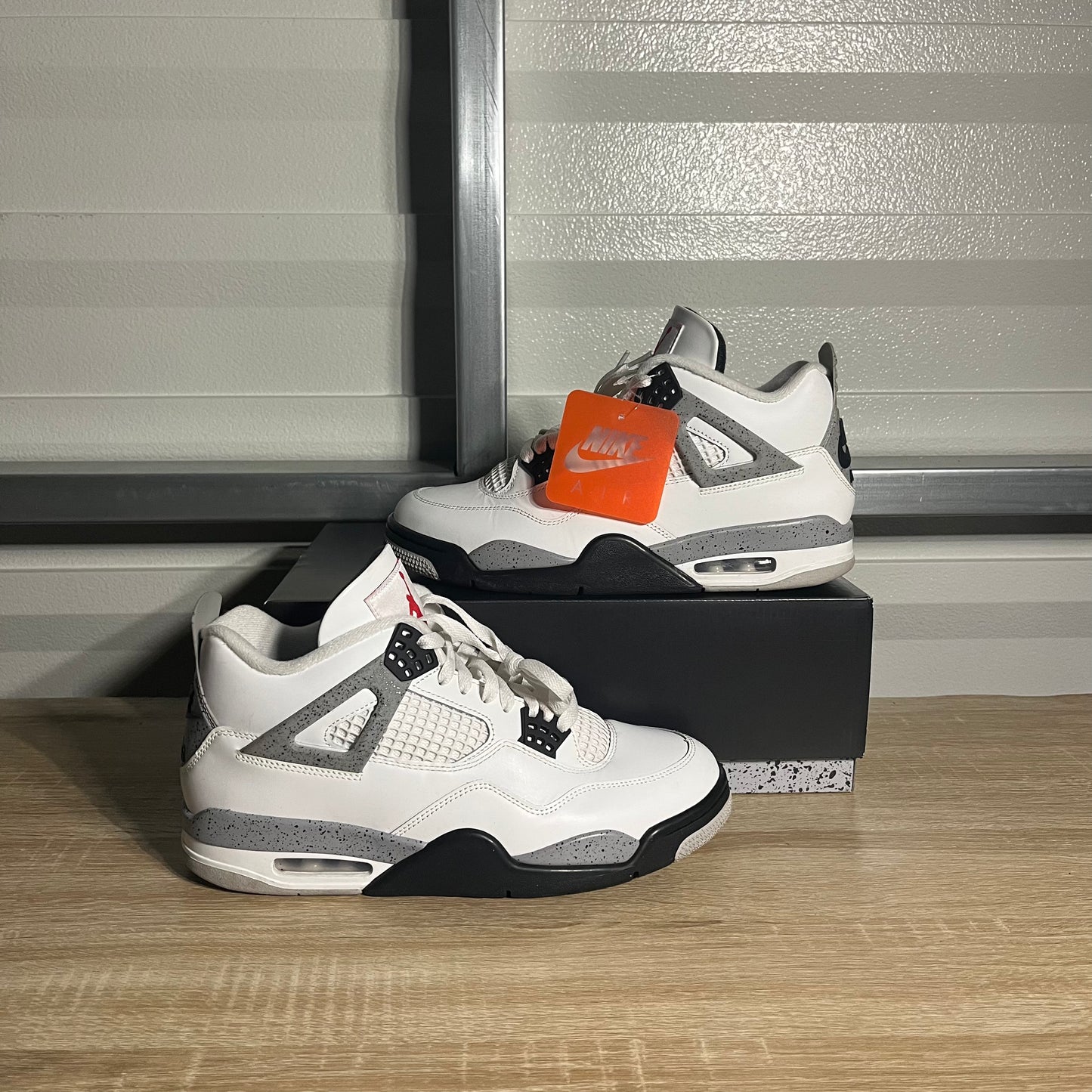 Size 10 - AJ 4 Retro White Cement