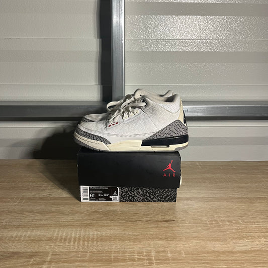 Size 6.5Y - AJ 3 Retro White Cement Reimagined