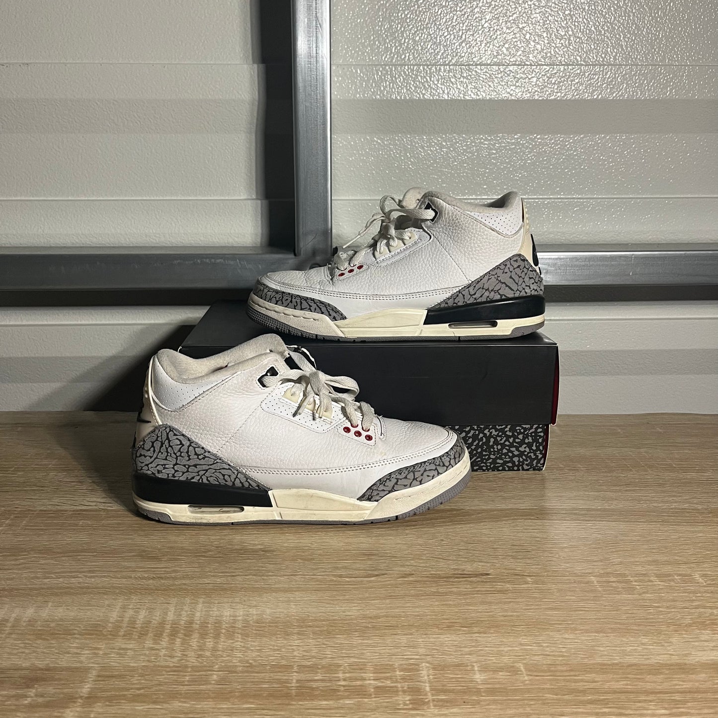Size 6.5Y - AJ 3 Retro White Cement Reimagined