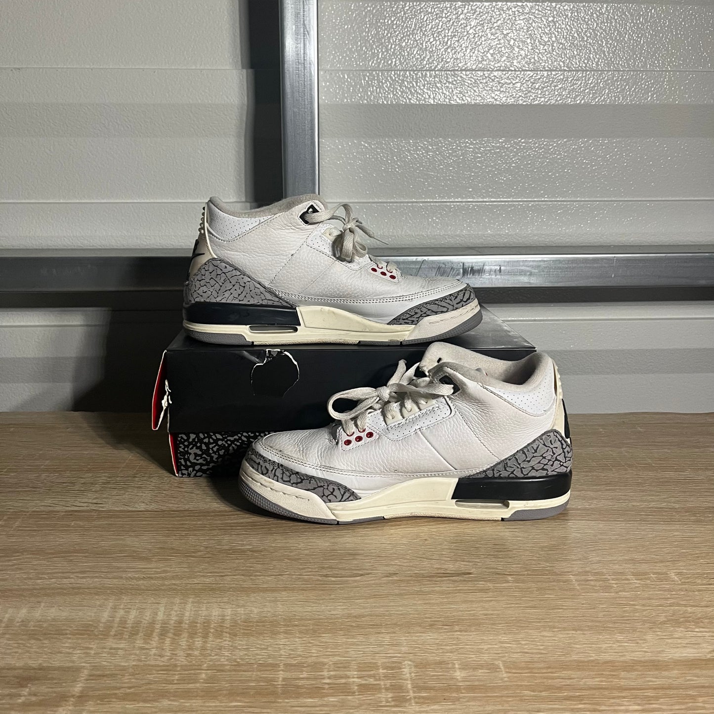 Size 6.5Y - AJ 3 Retro White Cement Reimagined