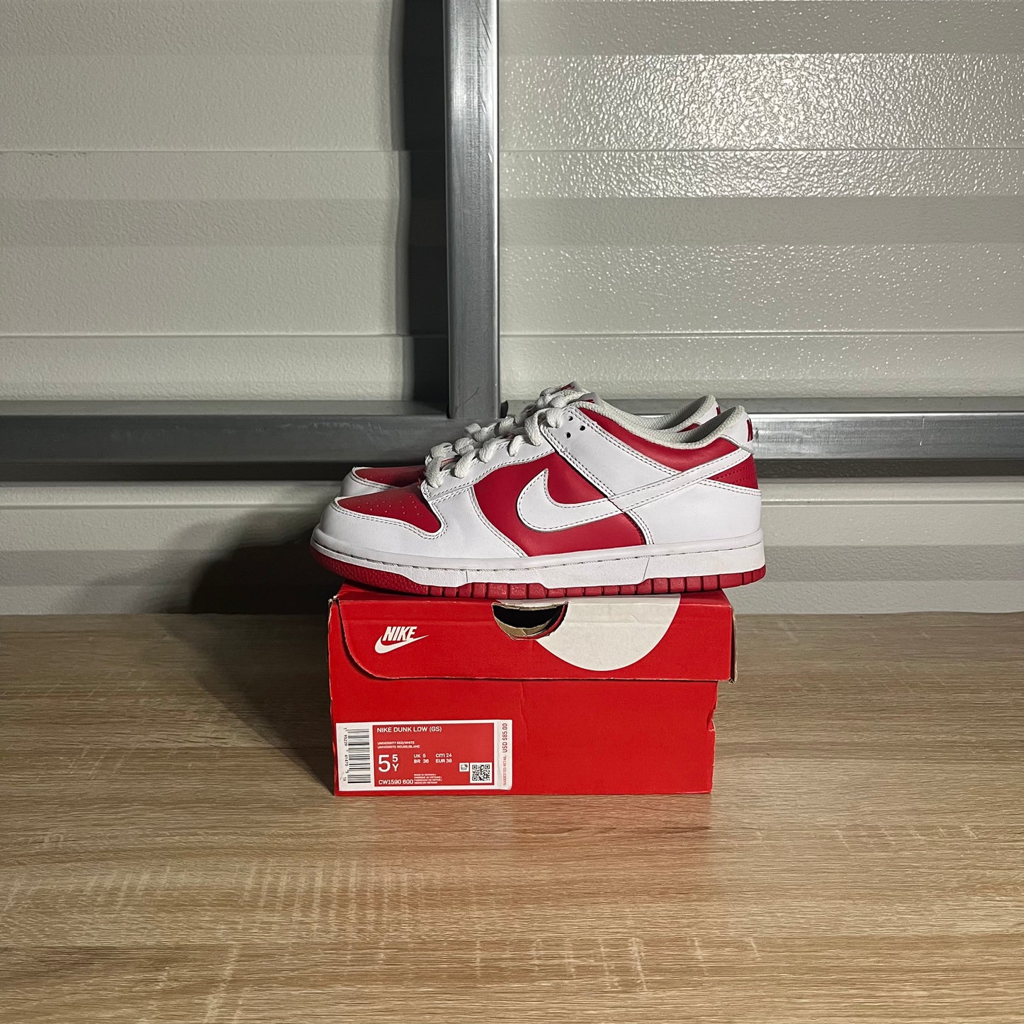 Size 5.5Y - Dunk Low Championship Red