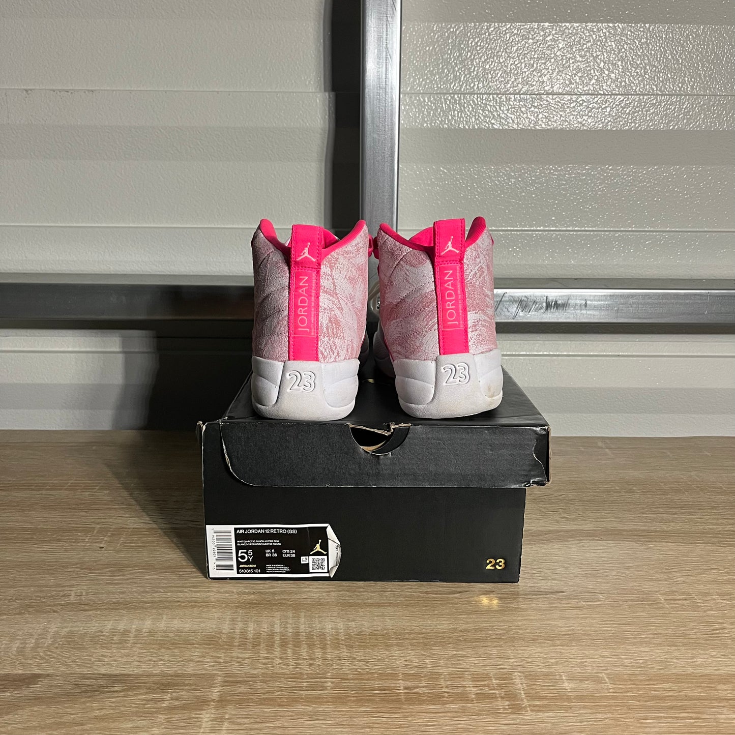 Size 5.5Y - AJ 12 Retro Arctic Punch