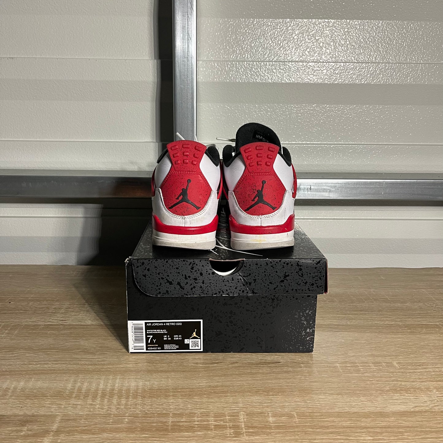 Size 7Y - AJ 4 Retro Red Cement
