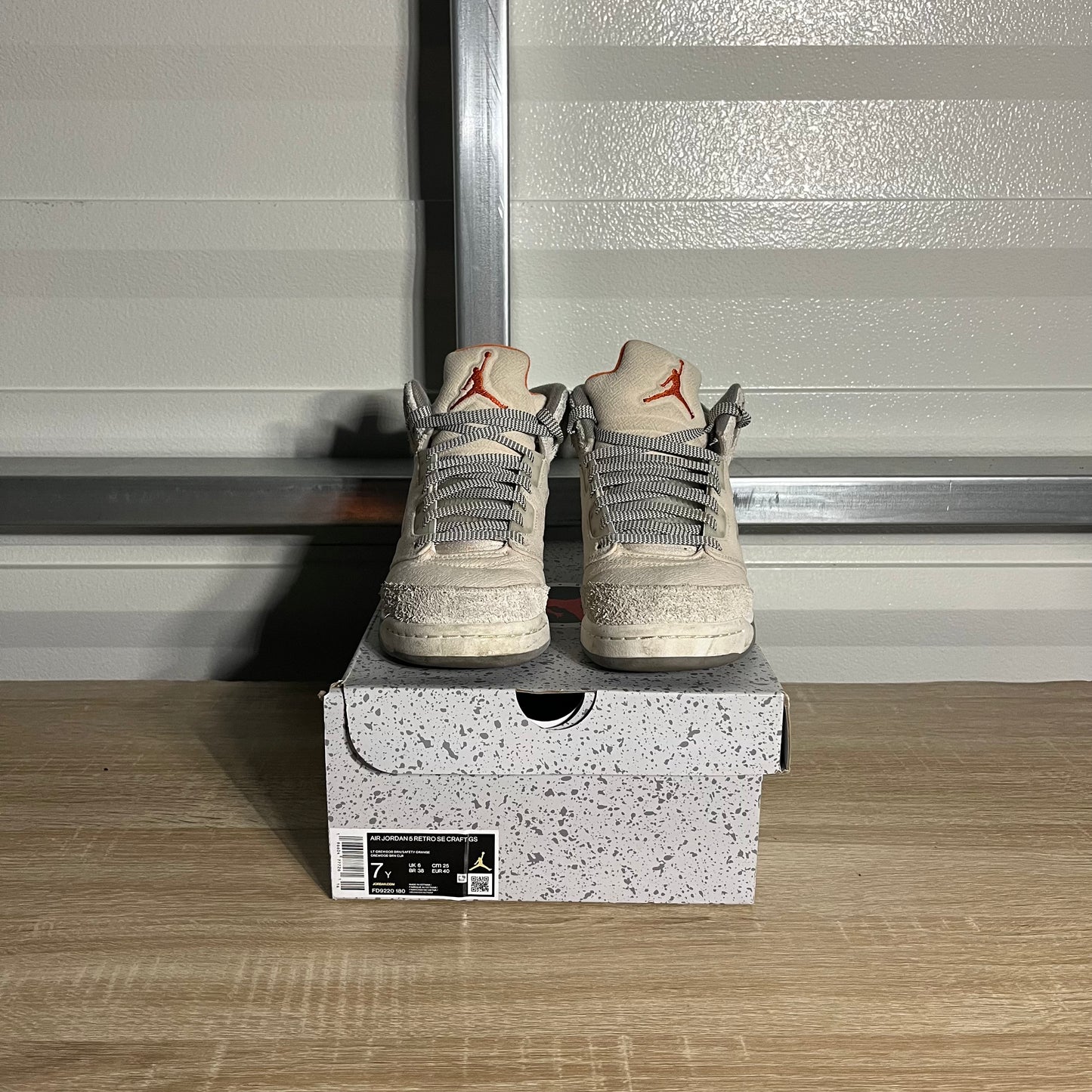 Size 7Y - AJ 5 Retro Craft Orewood Brown