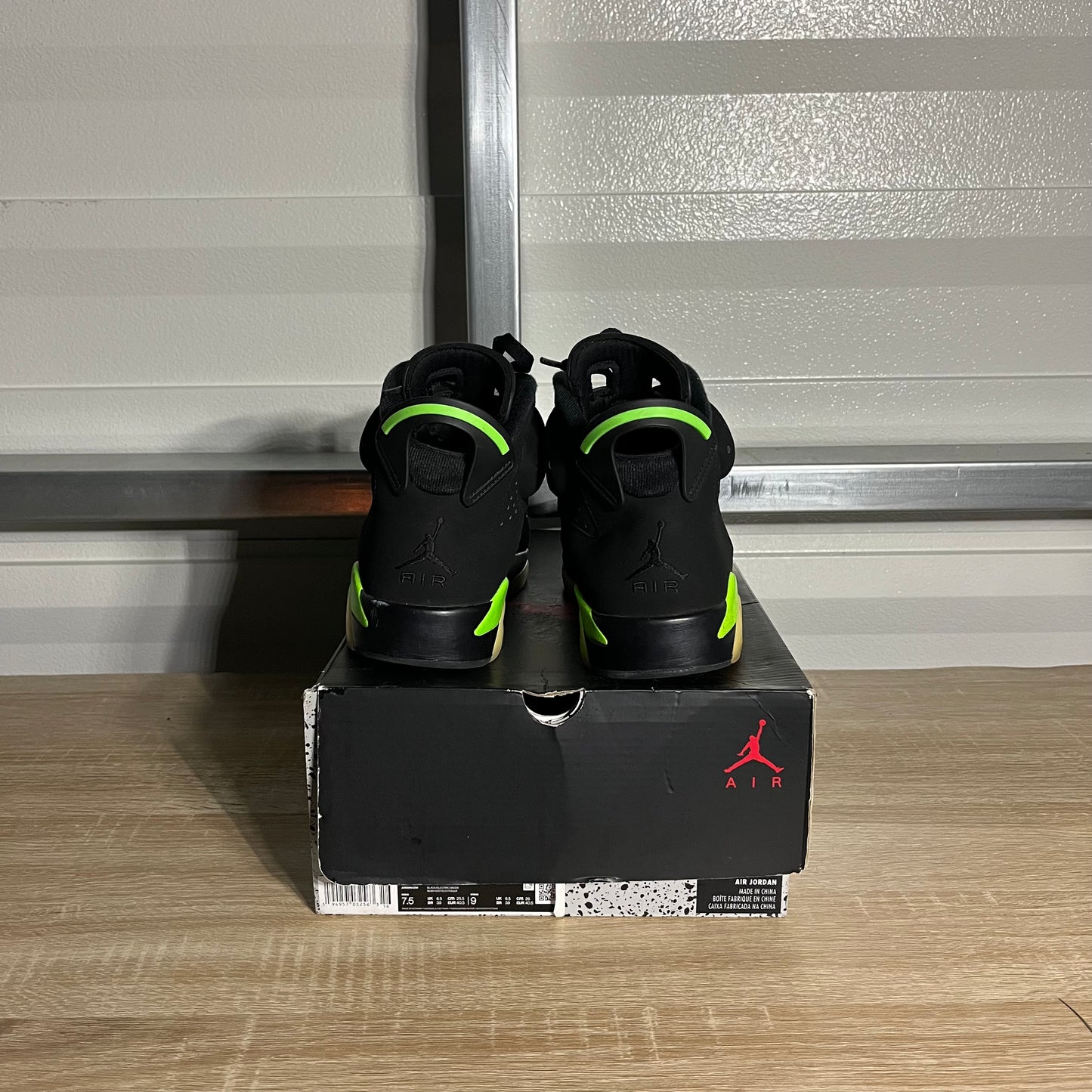 Size 7.5 - AJ 6 Retro Electric Green