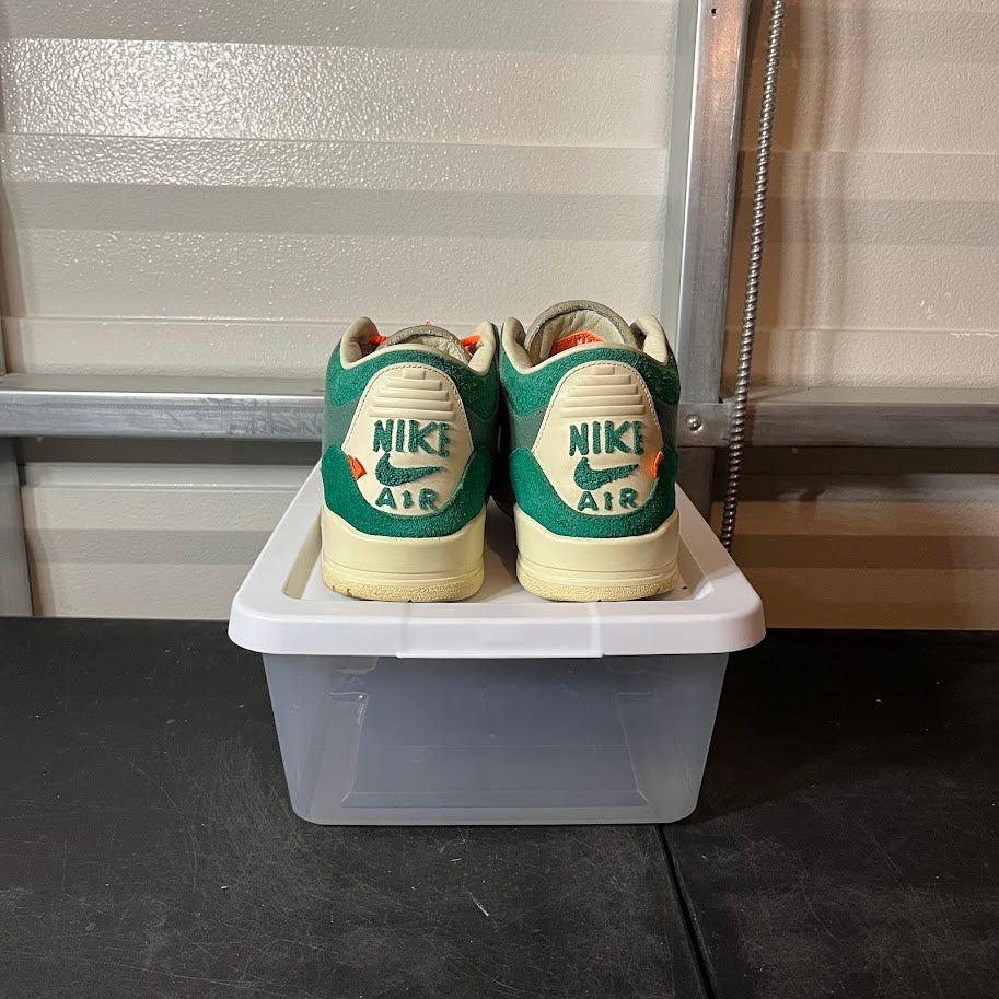 Size 12W - AJ 3 Retro Nina Chanel Abney Green