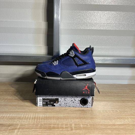 Size 6.5Y - AJ 4 Retro Winterized Loyal Blue