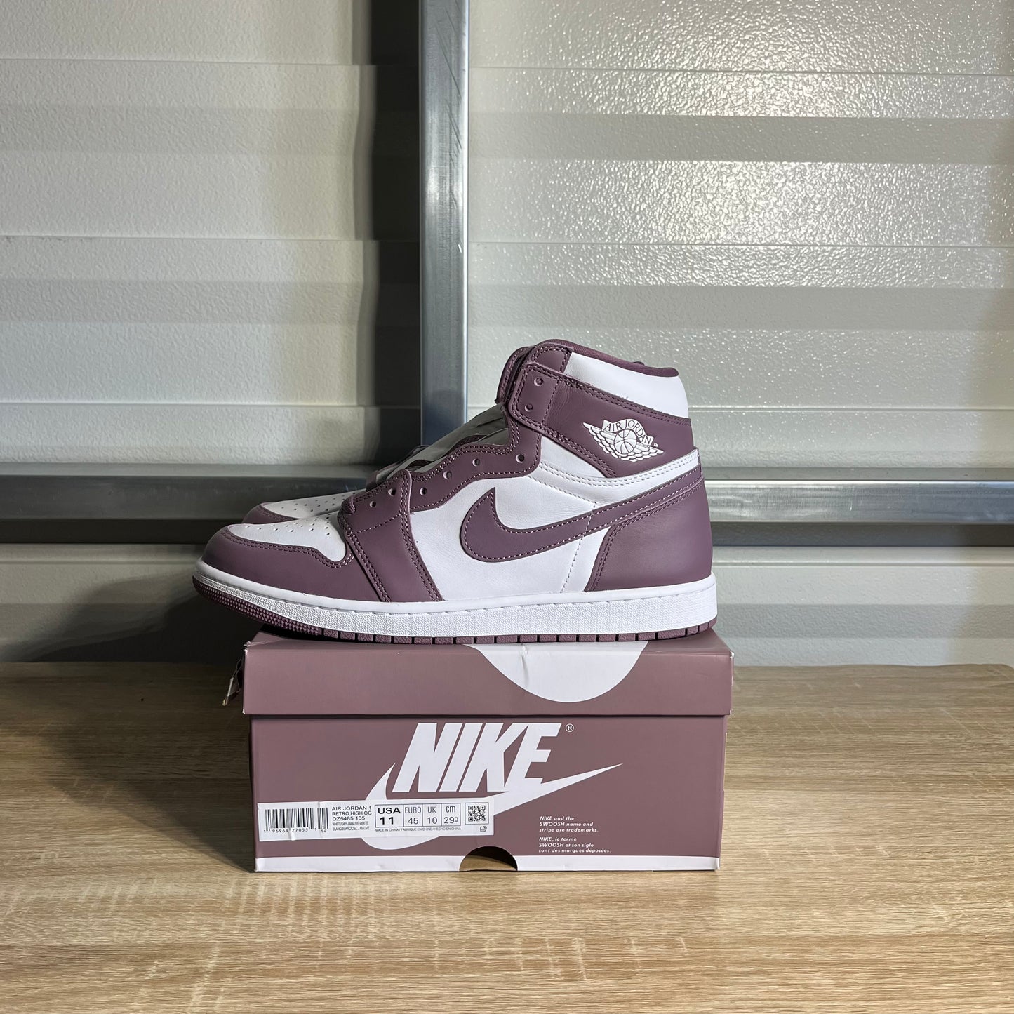 Size 11 - AJ 1 Retro High Mauve