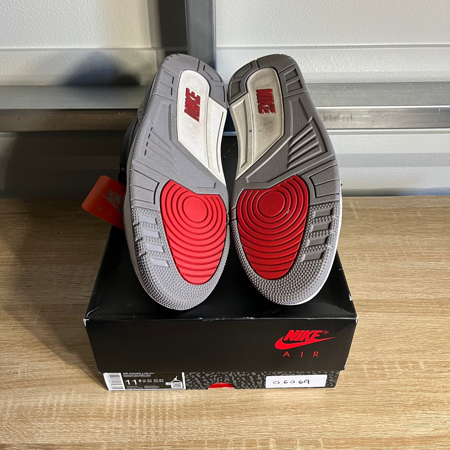 Size 11.5 - AJ 3 Retro Black Cement