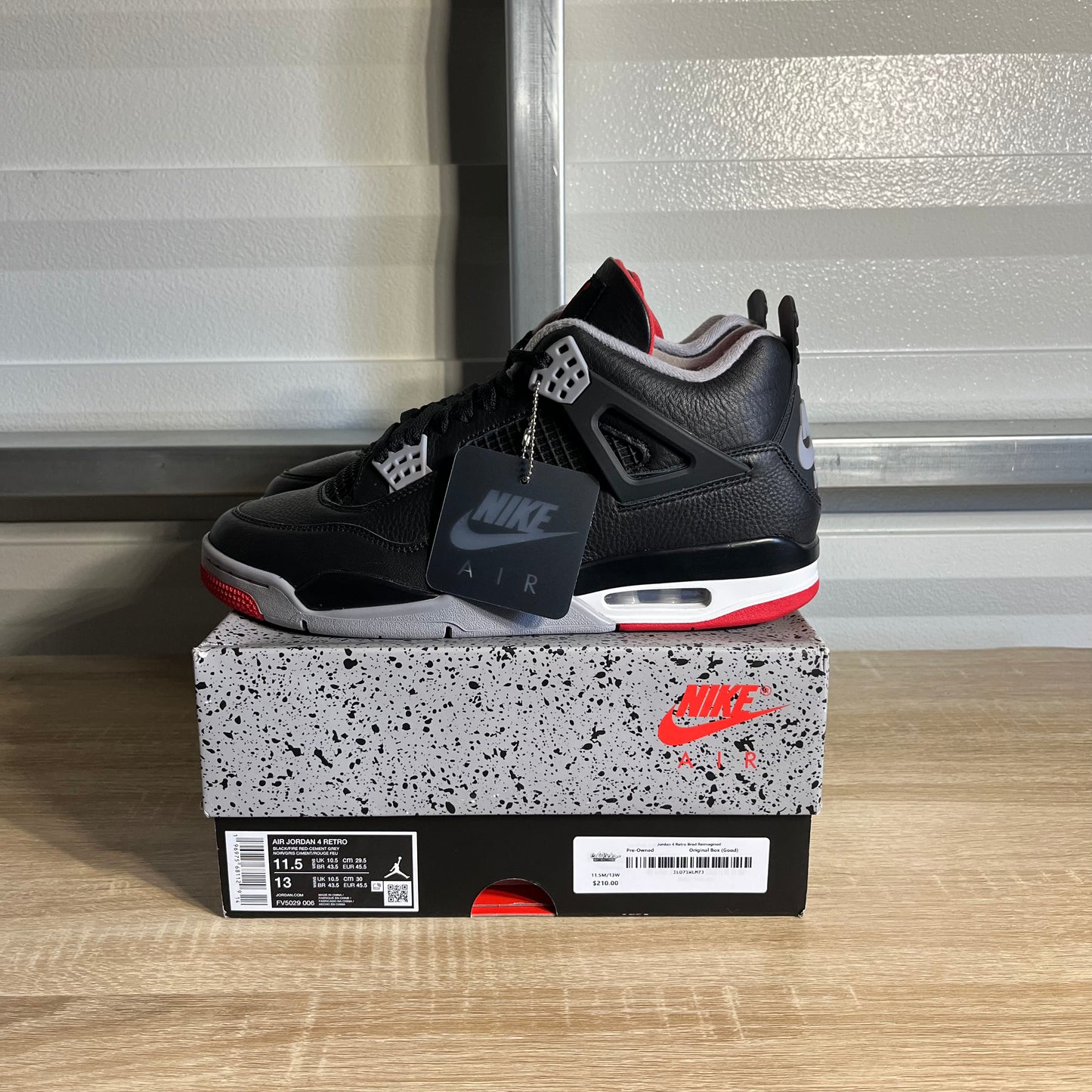 Size 11.5 - AJ 4 Retro Bred Reimagined