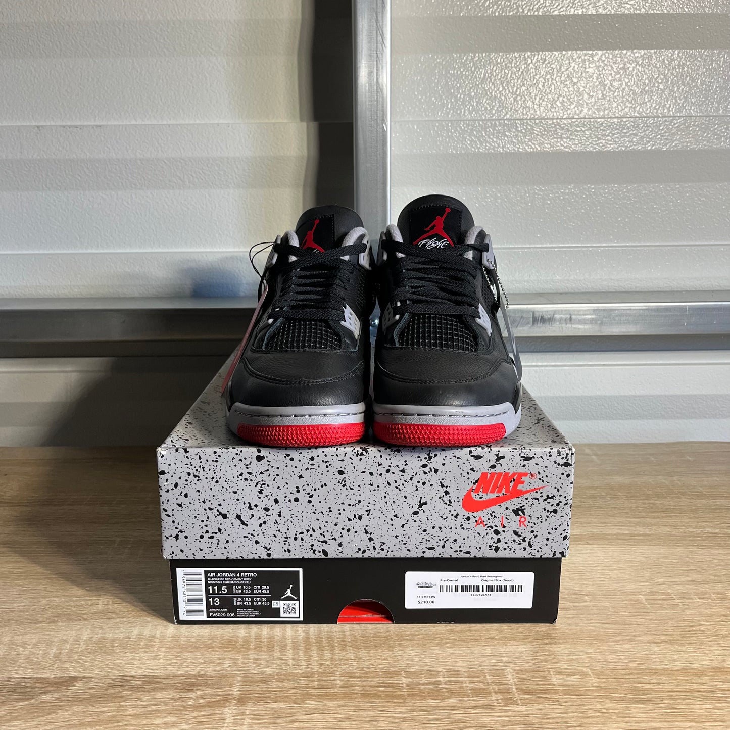 Size 11.5 - AJ 4 Retro Bred Reimagined