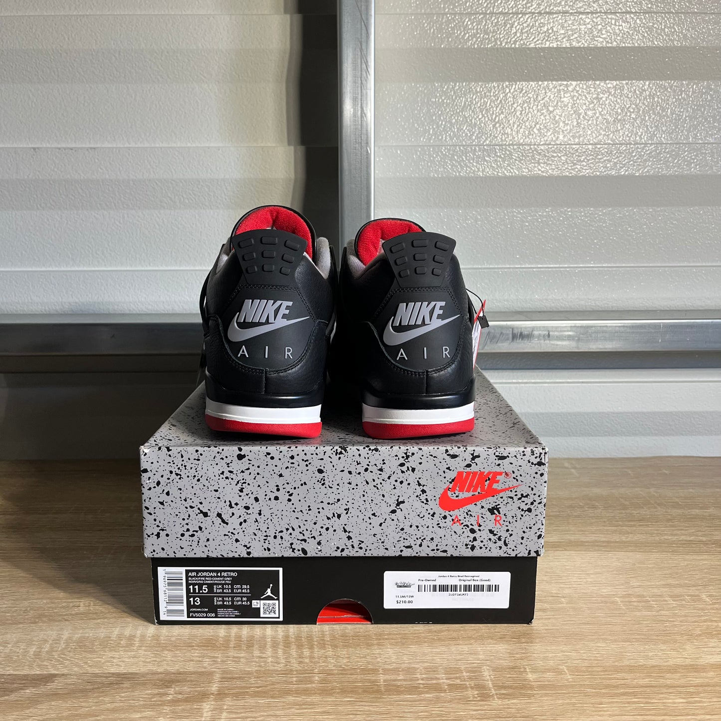 Size 11.5 - AJ 4 Retro Bred Reimagined