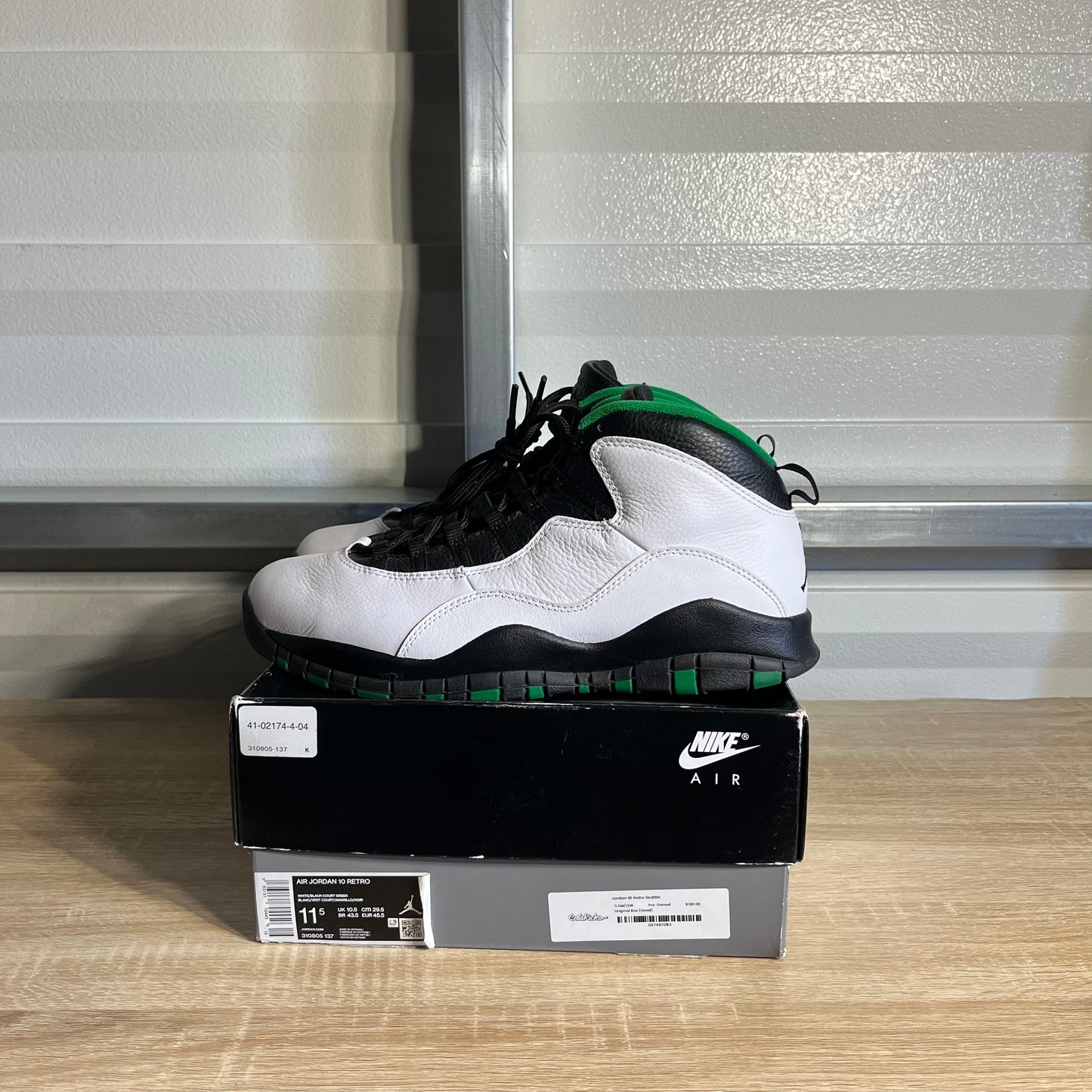 Size 11.5 - AJ 10 Retro Seattle Supersonics