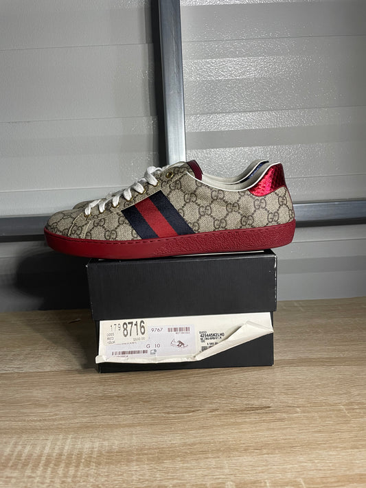 Size 11 - Gucci Ace GG Supreme Red