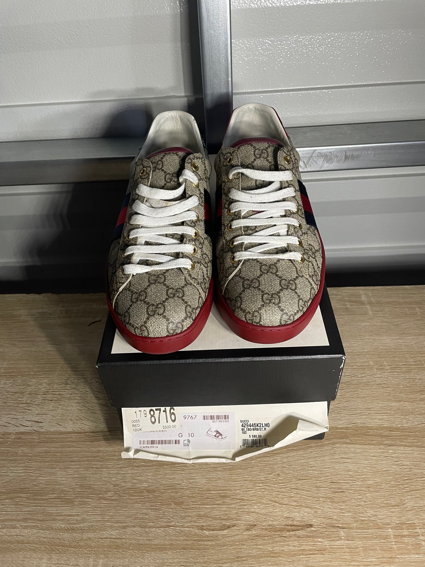 Size 11 - Gucci Ace GG Supreme Red