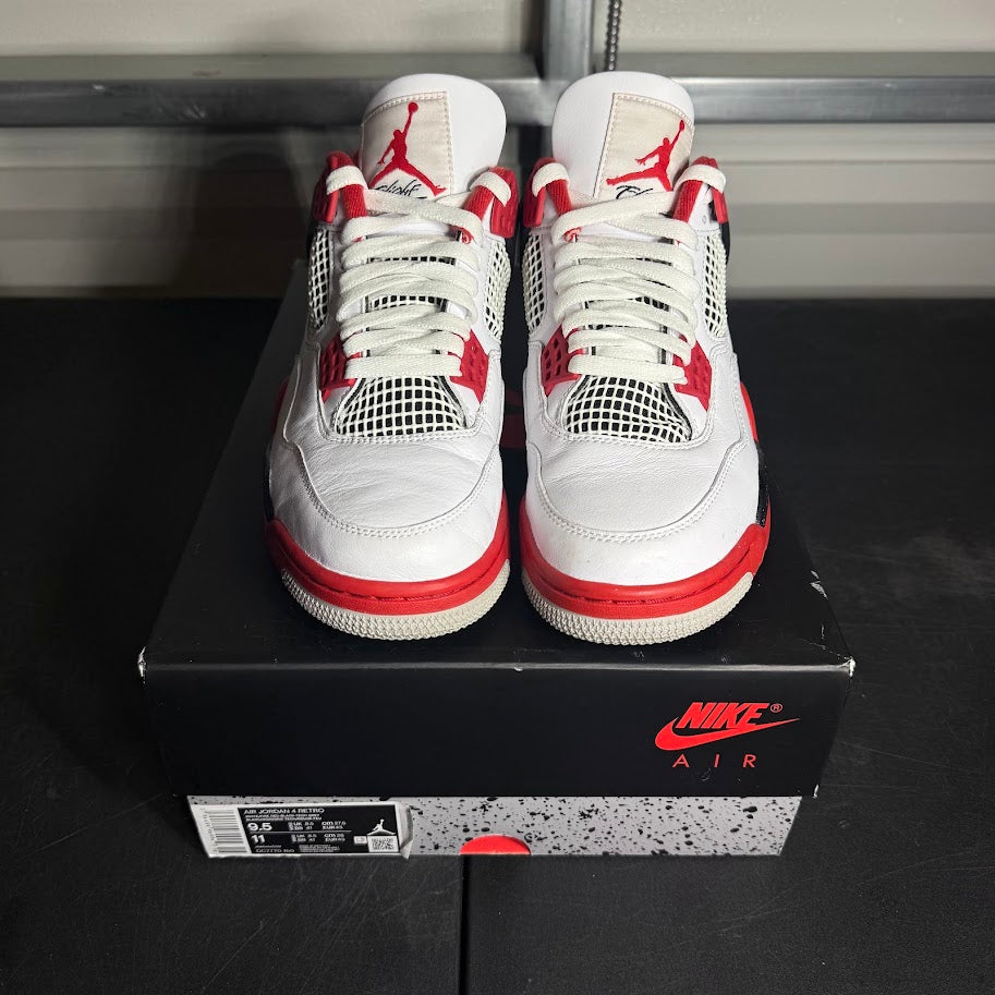Size 9.5 - AJ 4 Retro Fire Red