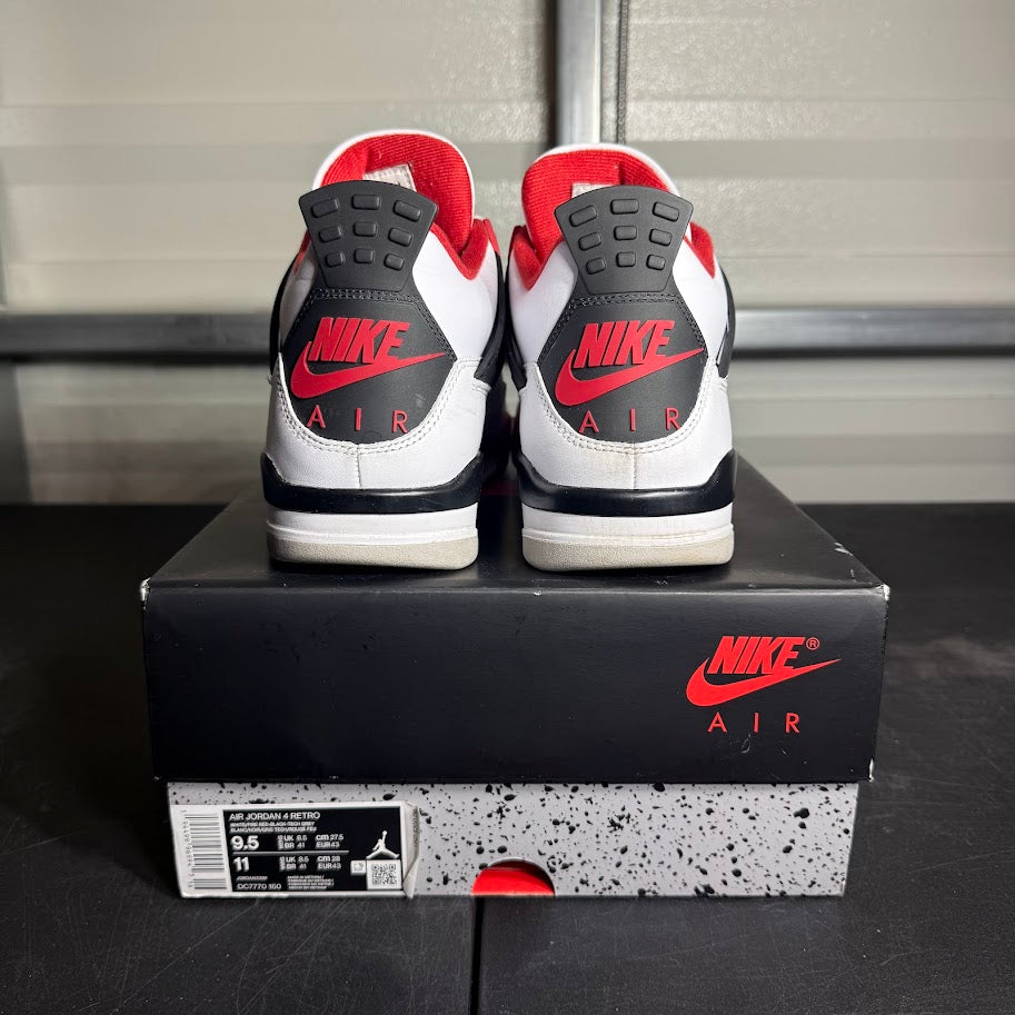 Size 9.5 - AJ 4 Retro Fire Red