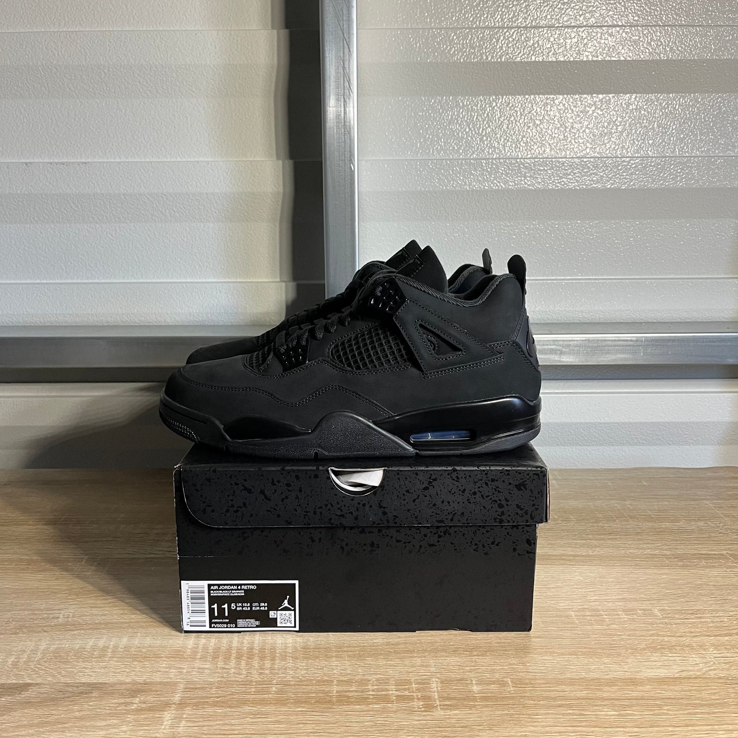 Size 11.5 - AJ 4 Retro Black Cat