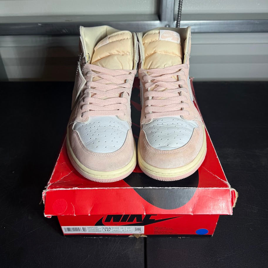 Size 10.5W - AJ 1 Retro High Washed Pink