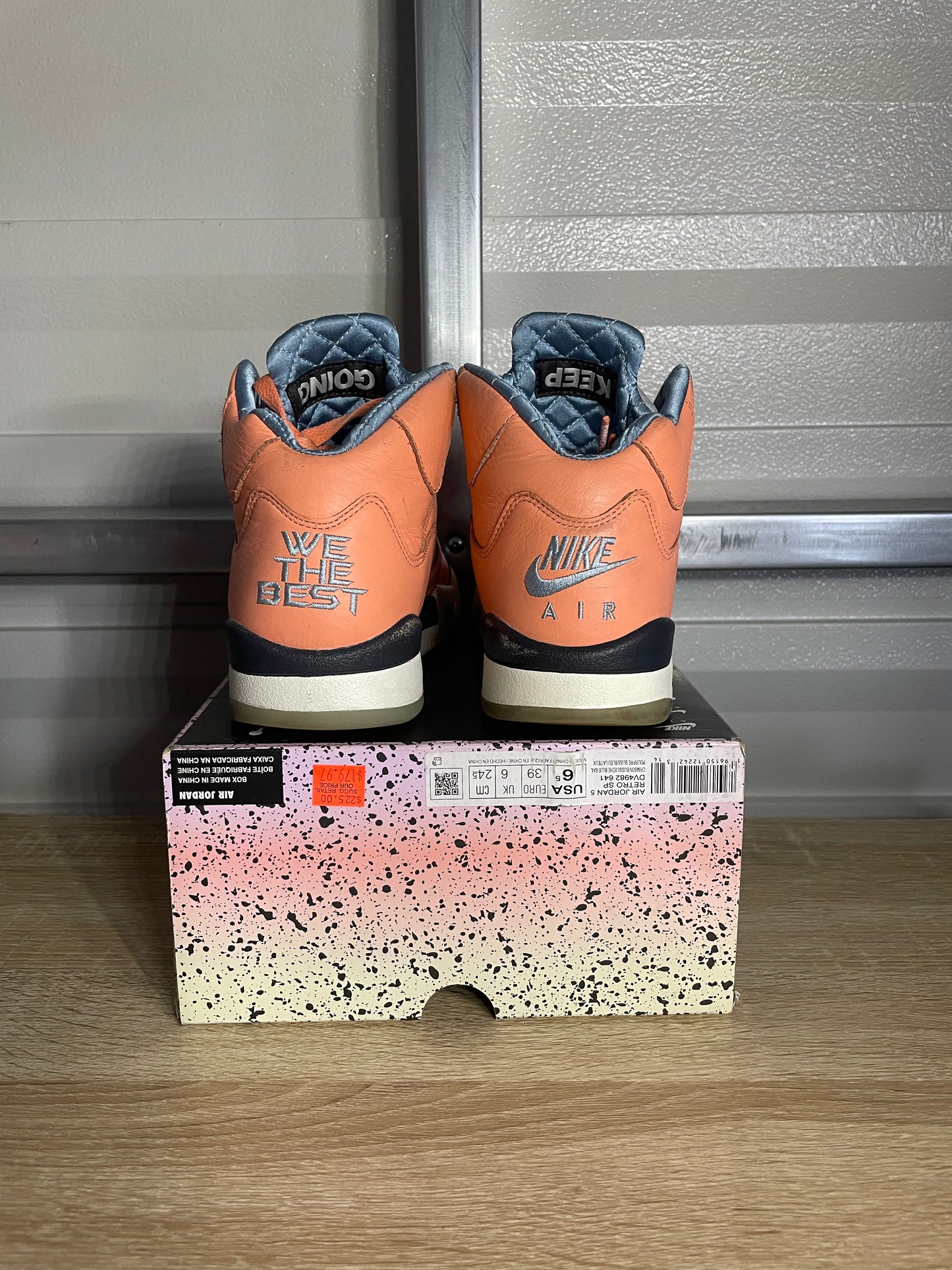Size 6.5 - AJ 5 Retro DJ Khaled Crimson Bliss
