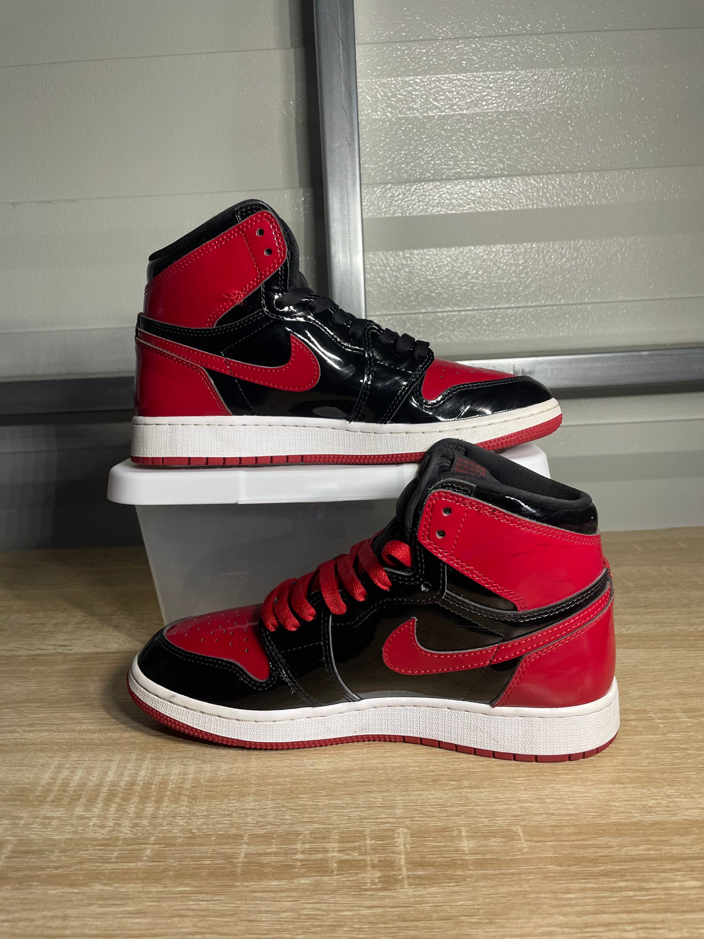 Size 7Y - AJ 1 Retro High Patent Bred