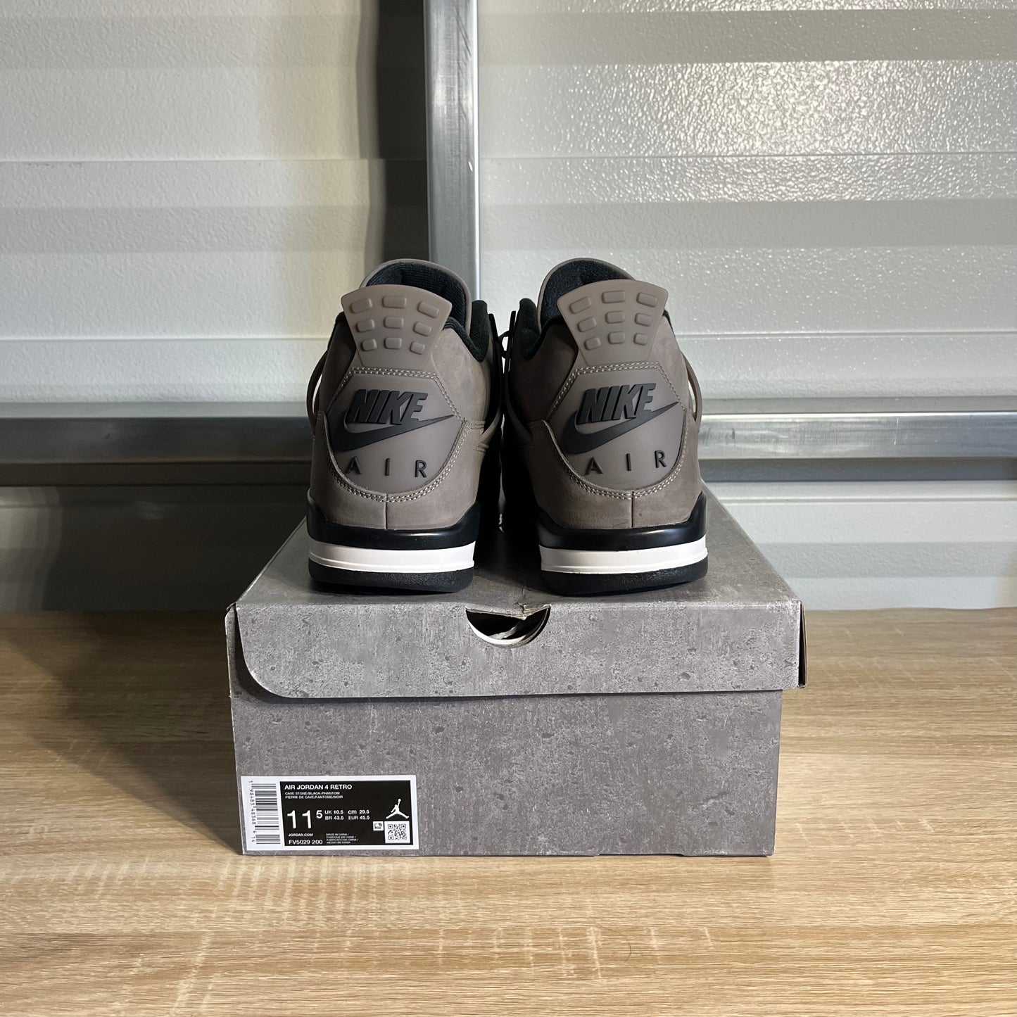 Size 11.5 - AJ 4 Retro Cave Stone and Black