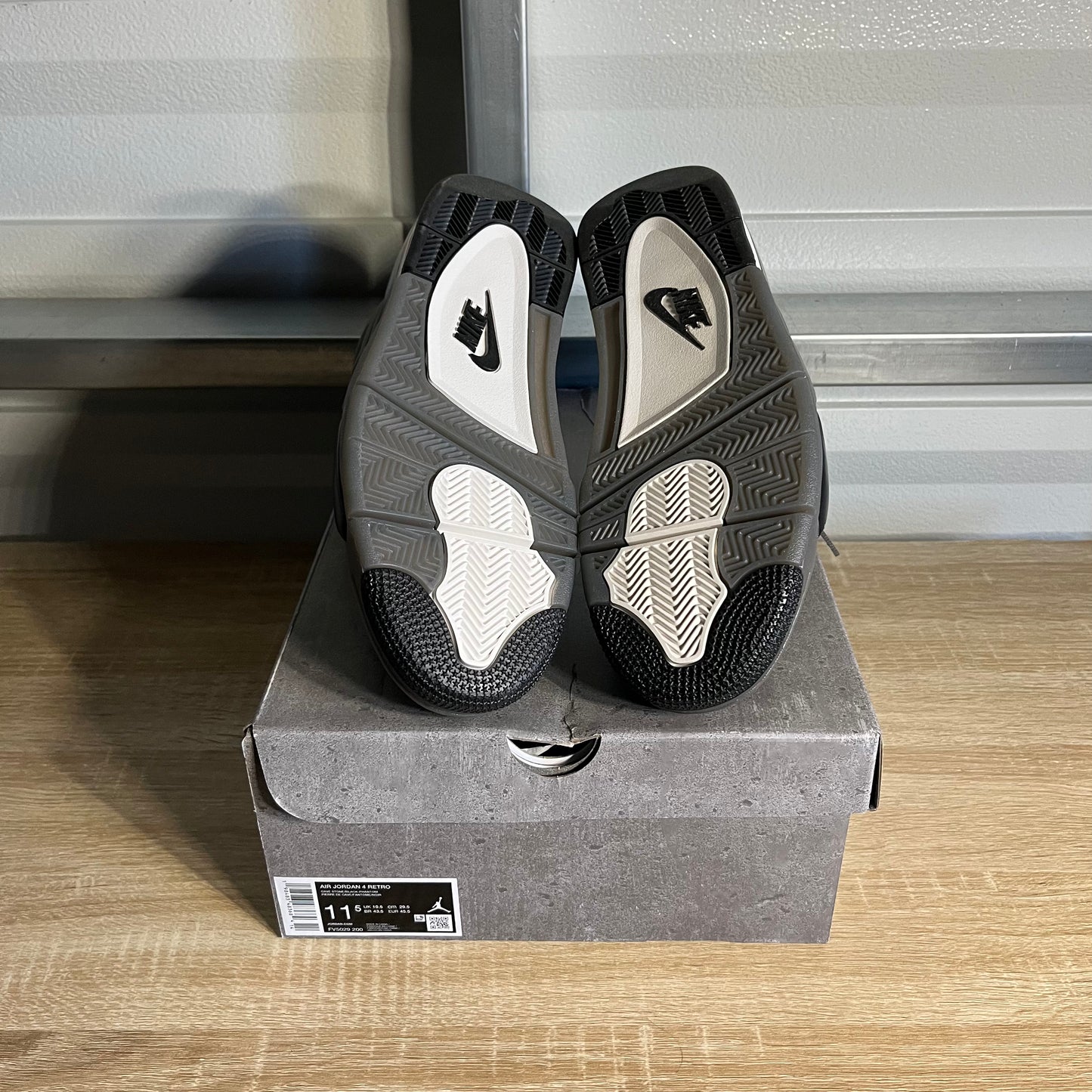 Size 11.5 - AJ 4 Retro Cave Stone and Black