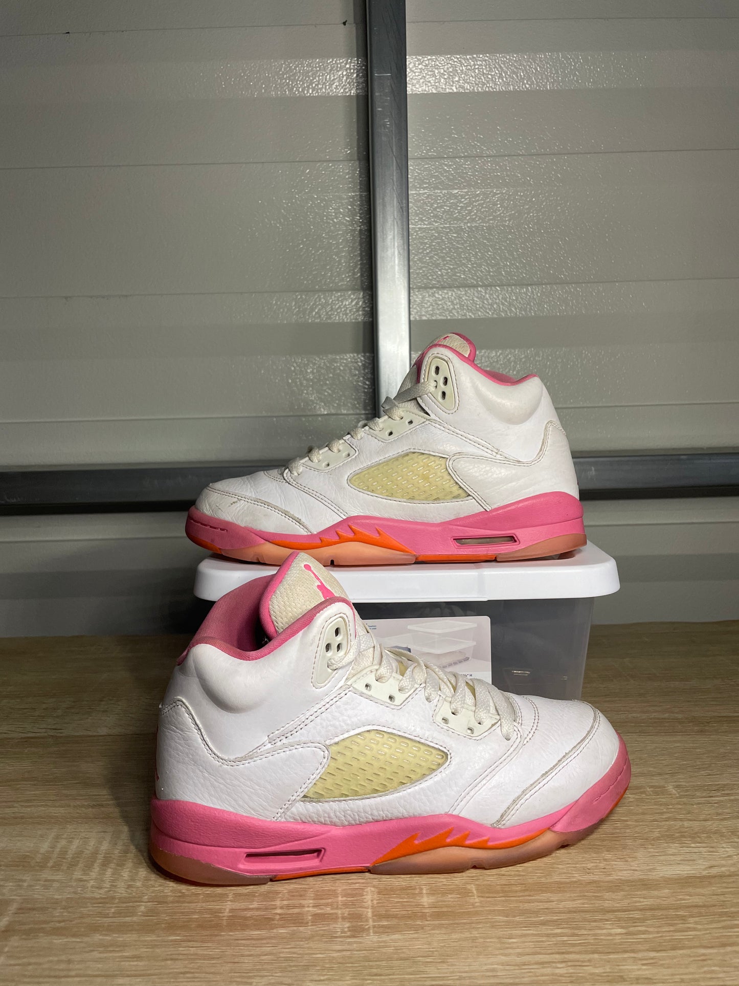 Size 7Y - AJ 5 Retro Pinksicle