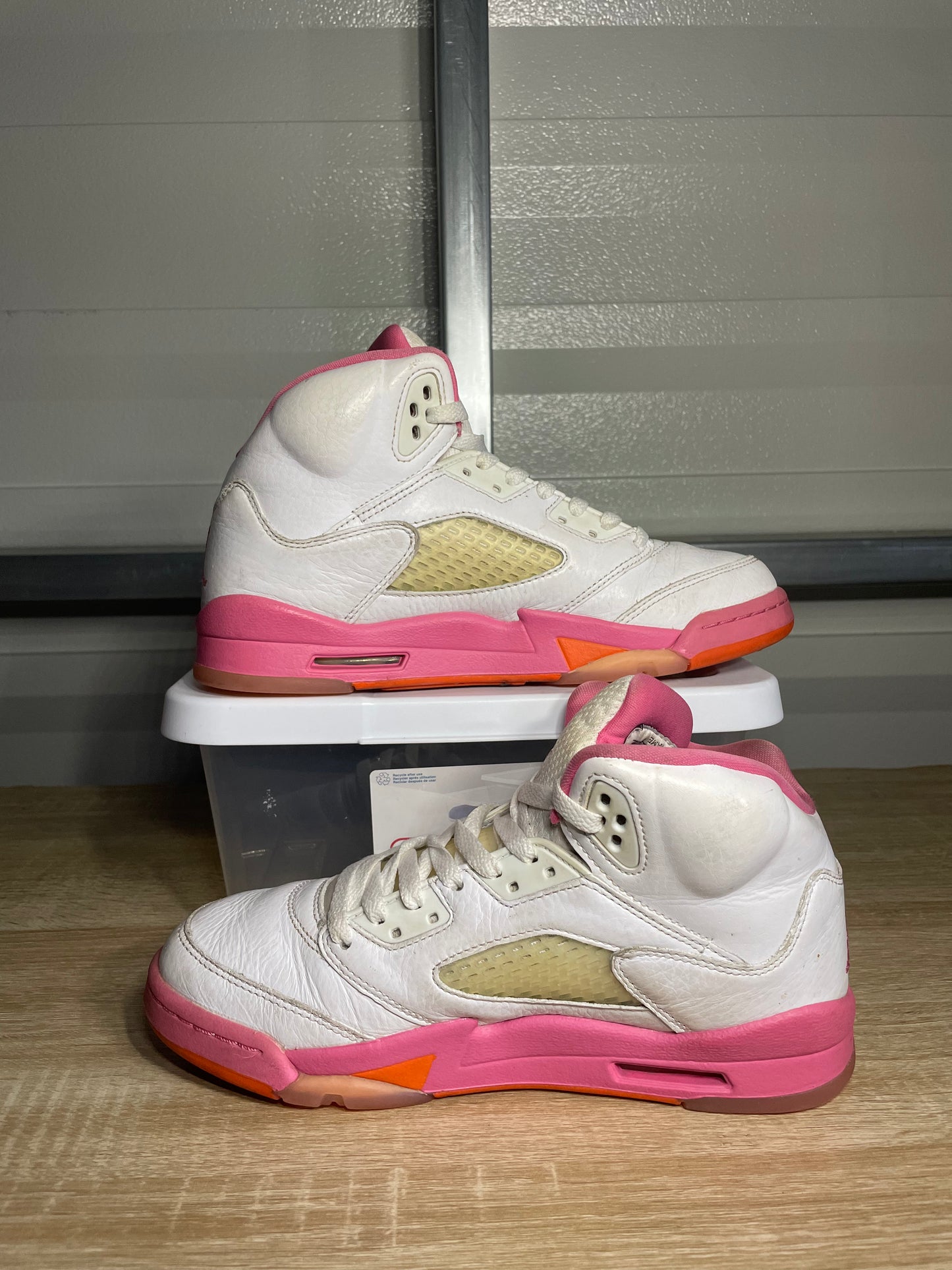 Size 7Y - AJ 5 Retro Pinksicle