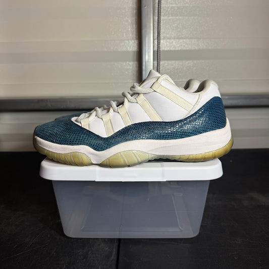 Size 11.5 - AJ 11 Retro Low Blue Snakeskin