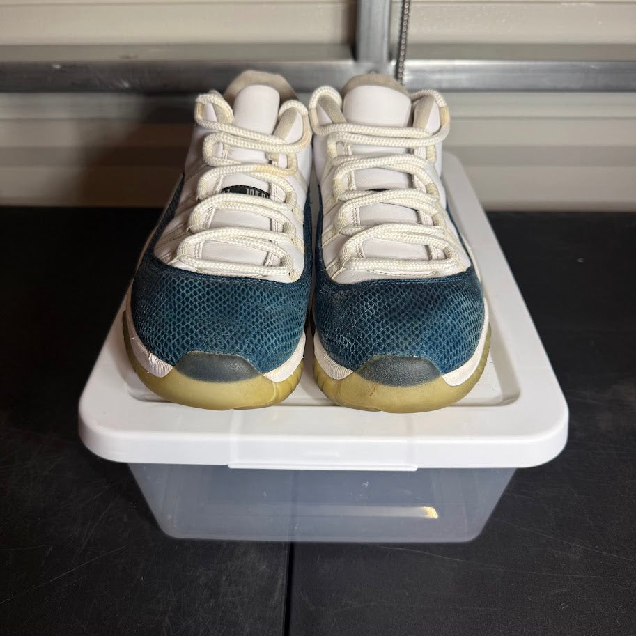 Size 11.5 - AJ 11 Retro Low Blue Snakeskin