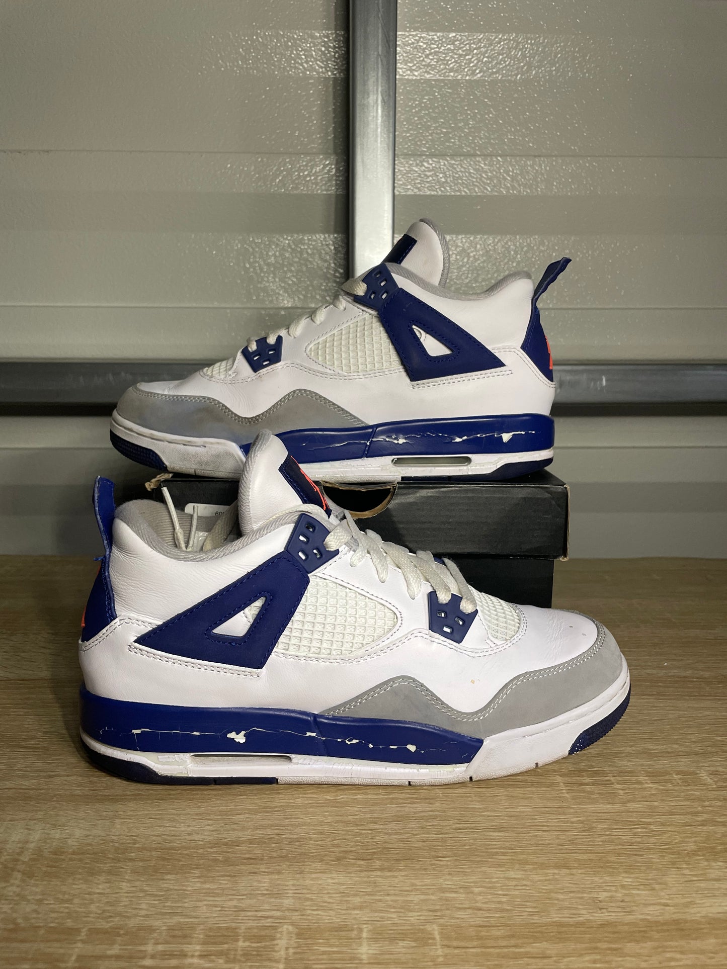 Size 7Y - AJ 4 Retro Deep Royal Blue