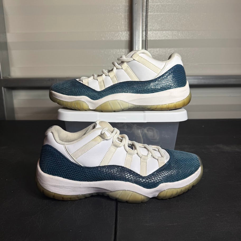 Size 11.5 - AJ 11 Retro Low Blue Snakeskin