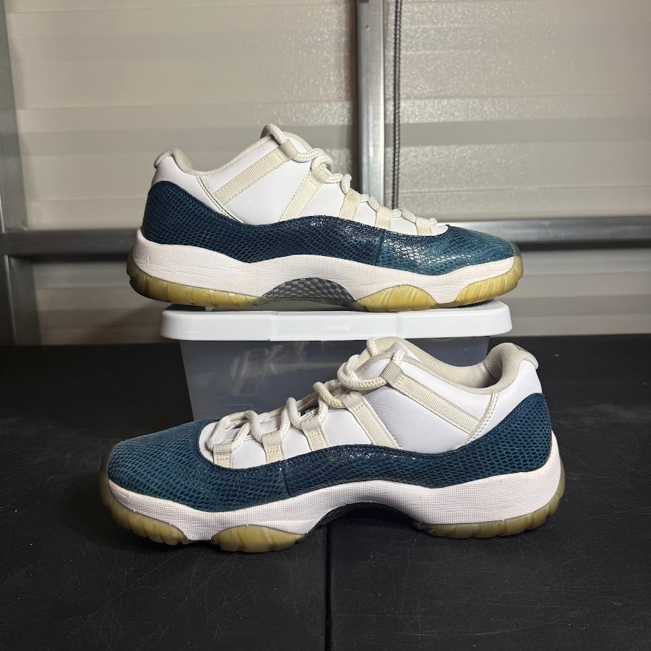 Size 11.5 - AJ 11 Retro Low Blue Snakeskin