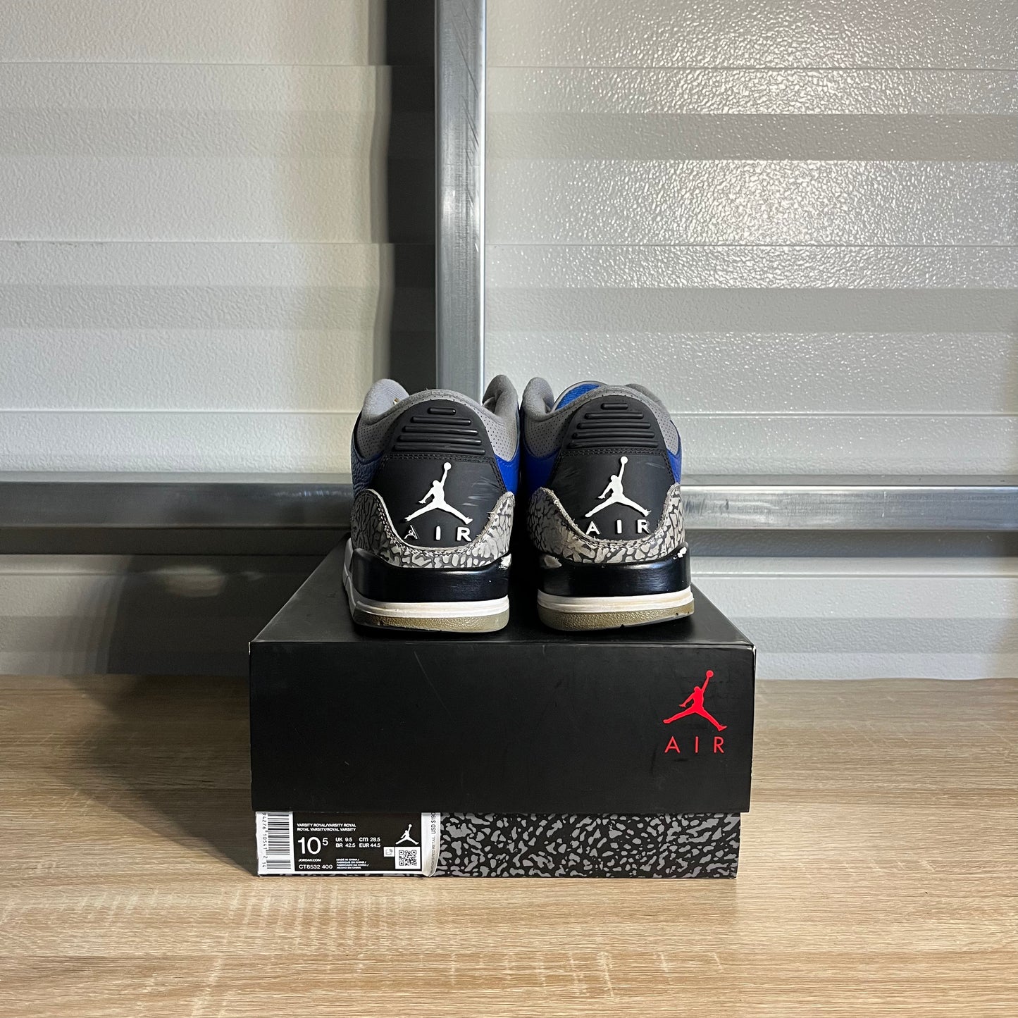 Size 10.5 - AJ 3 Retro Varsity Royal