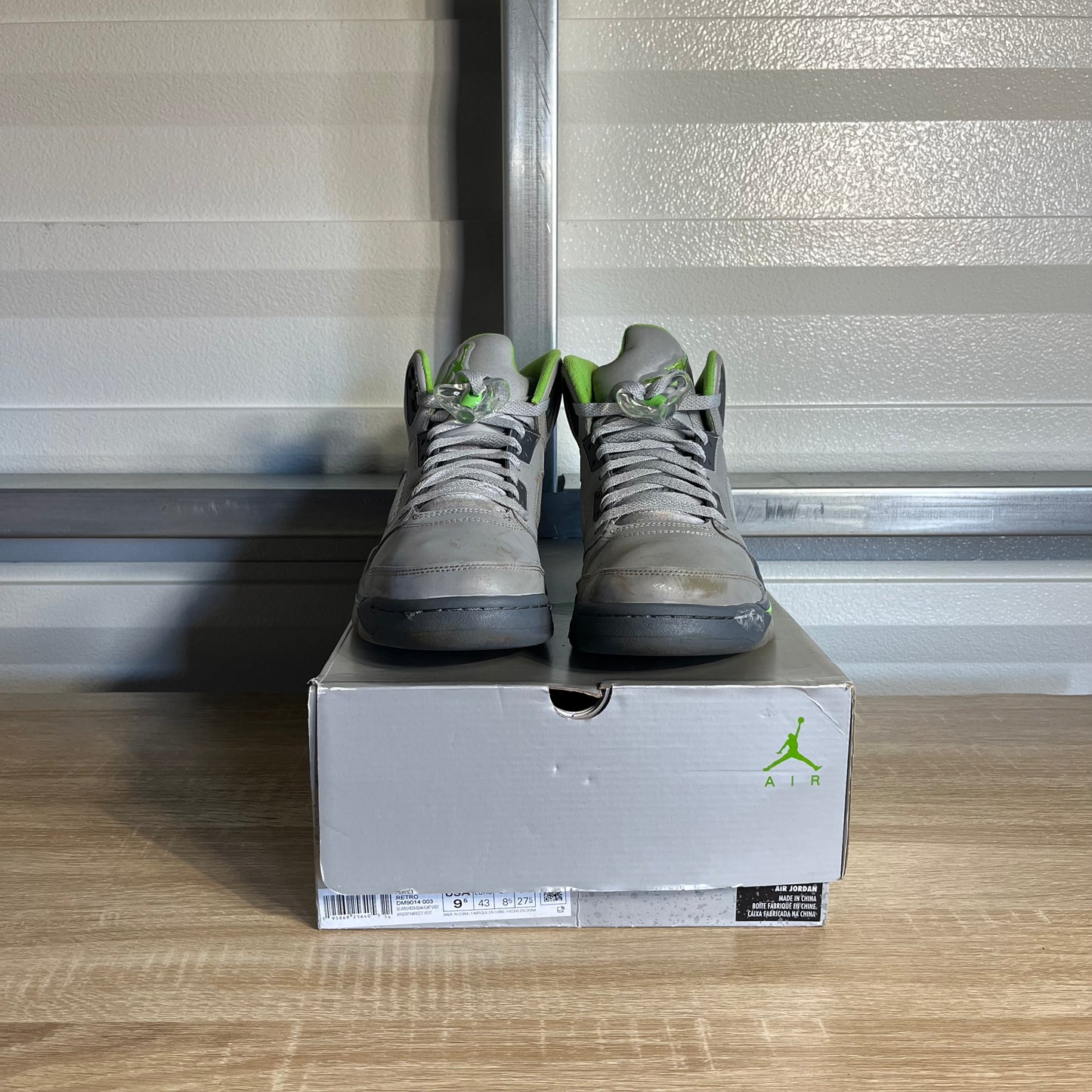 Size 9.5 - AJ 5 Retro Green Bean