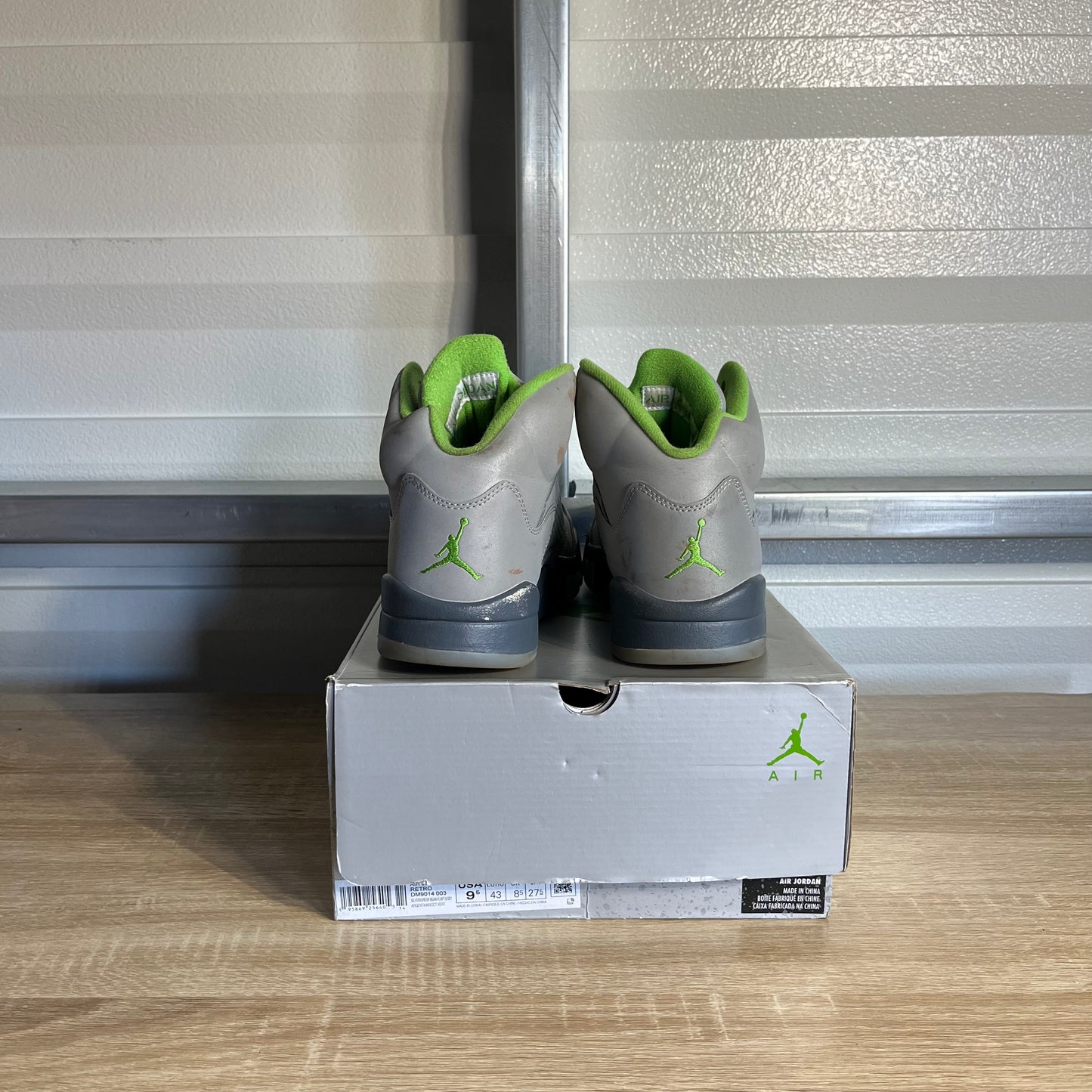 Size 9.5 - AJ 5 Retro Green Bean