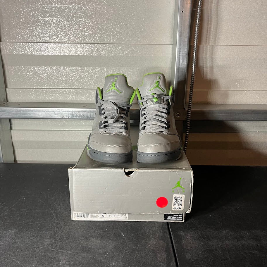 Size 9 - AJ 5 Retro Green Bean