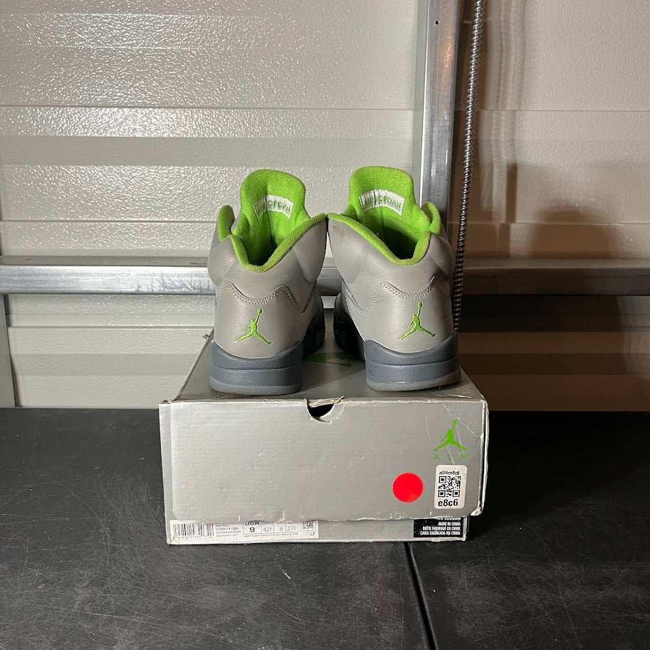 Size 9 - AJ 5 Retro Green Bean
