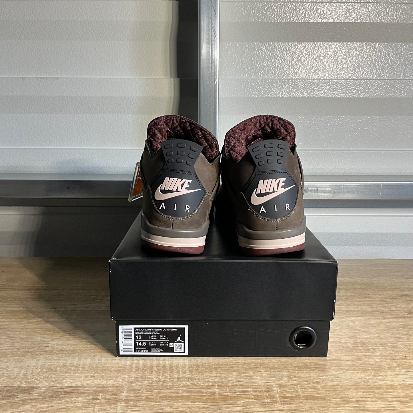 Size 13 - AJ 4 Retro A Ma Maniére Dark Mocha