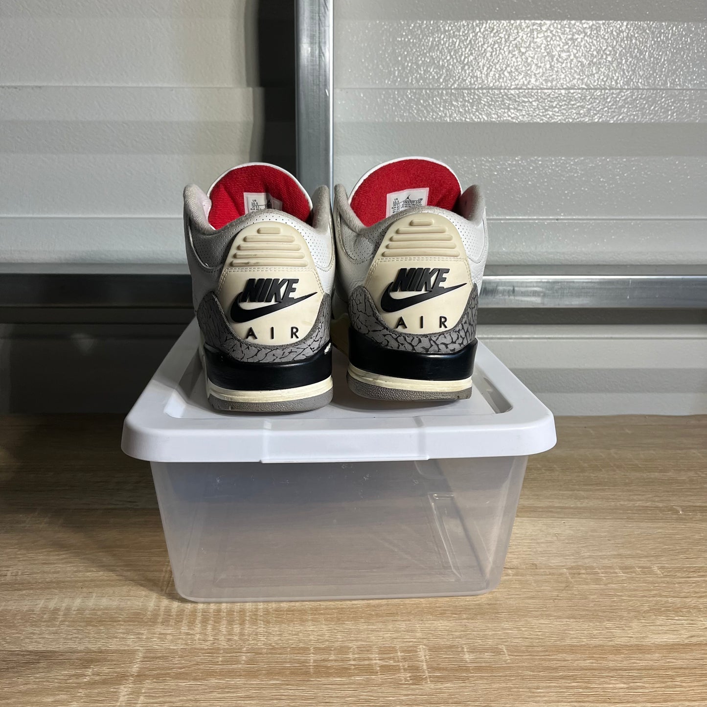 Size 10 - AJ 3 Retro White Cement Reimagined