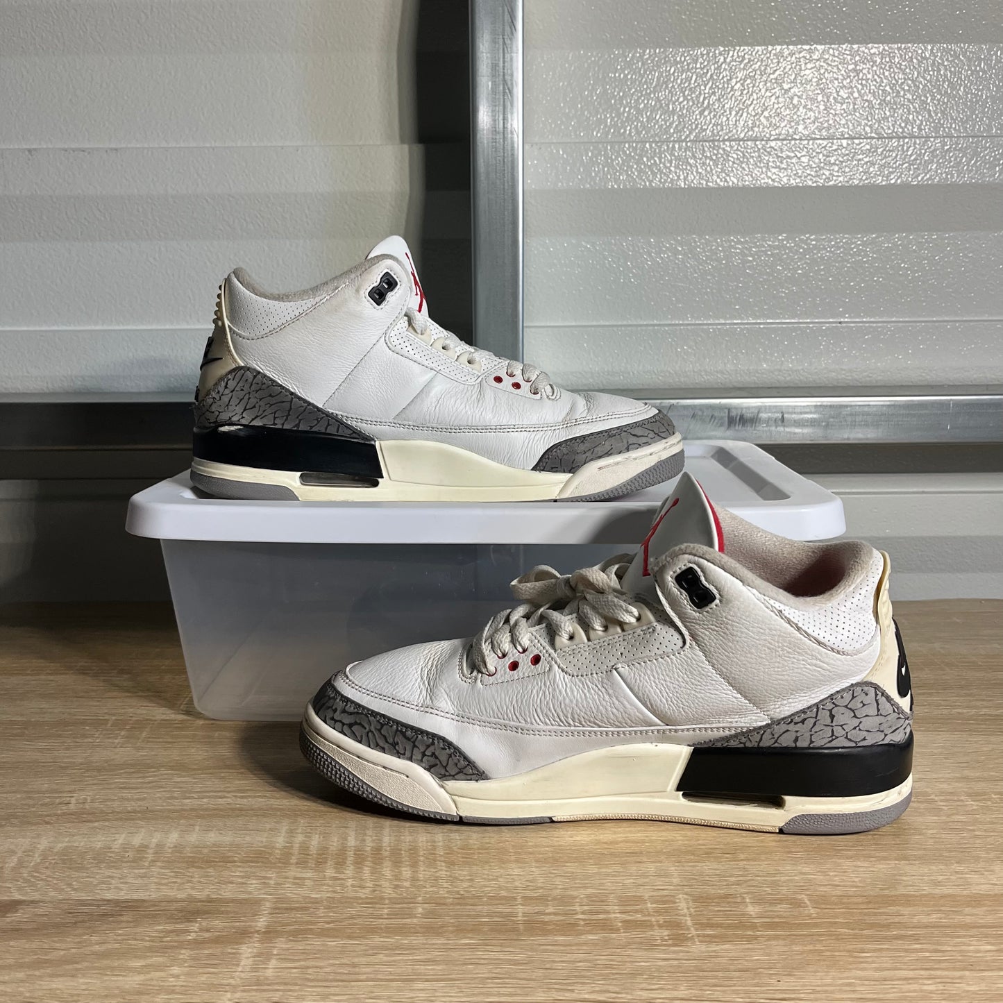 Size 10 - AJ 3 Retro White Cement Reimagined