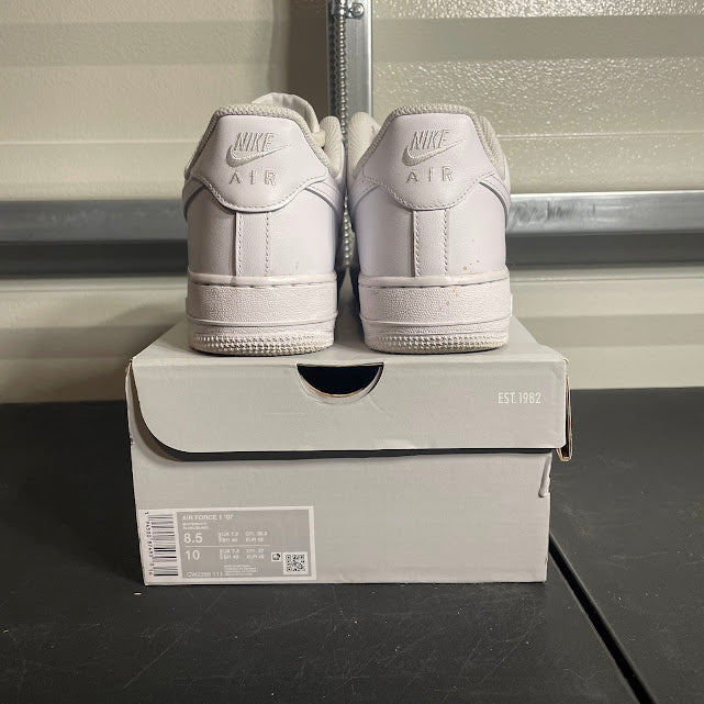 Size 8.5 - AF 1 Low '07 Triple White