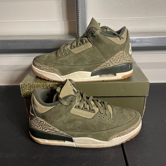 Size 9 - AJ 3 Retro Medium Olive