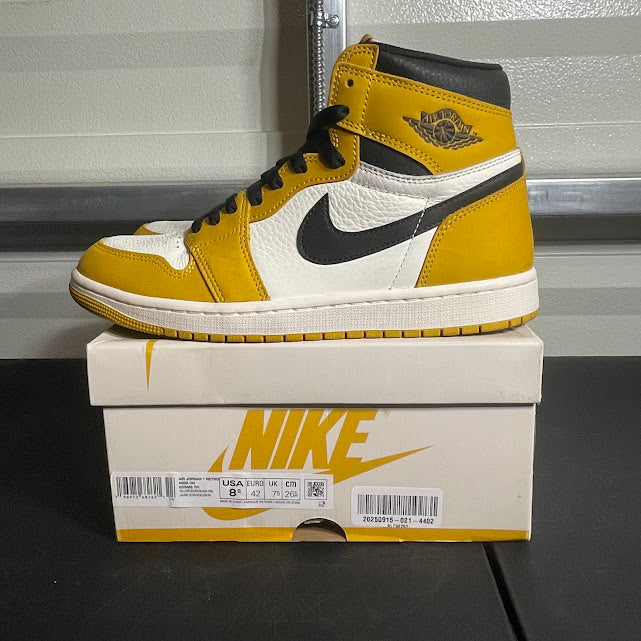 Size 8.5 - AJ 1 Retro High Yellow Ochre