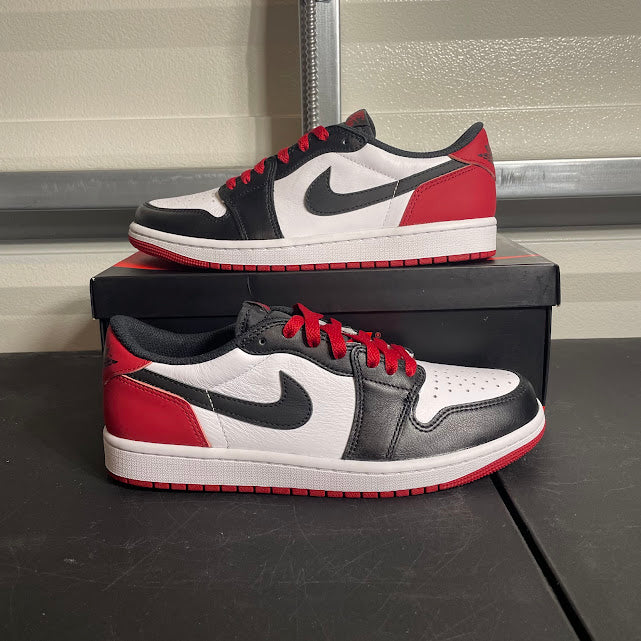 Size 8.5 - AJ 1 Retro Low Black Toe
