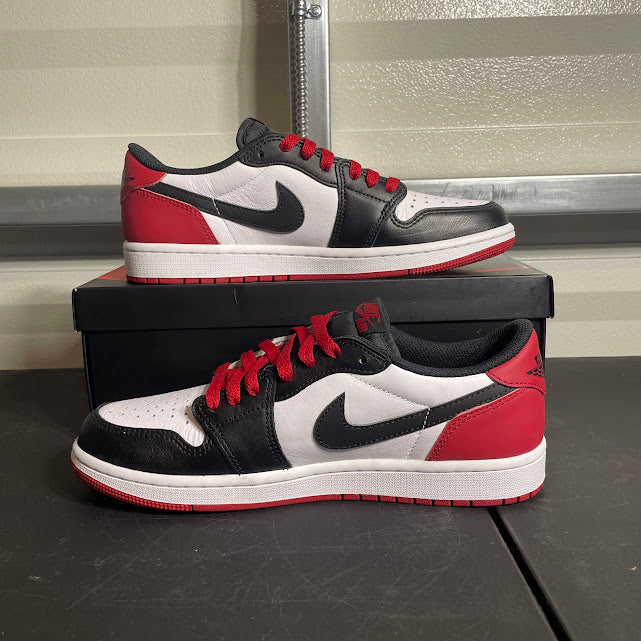 Size 8.5 - AJ 1 Retro Low Black Toe